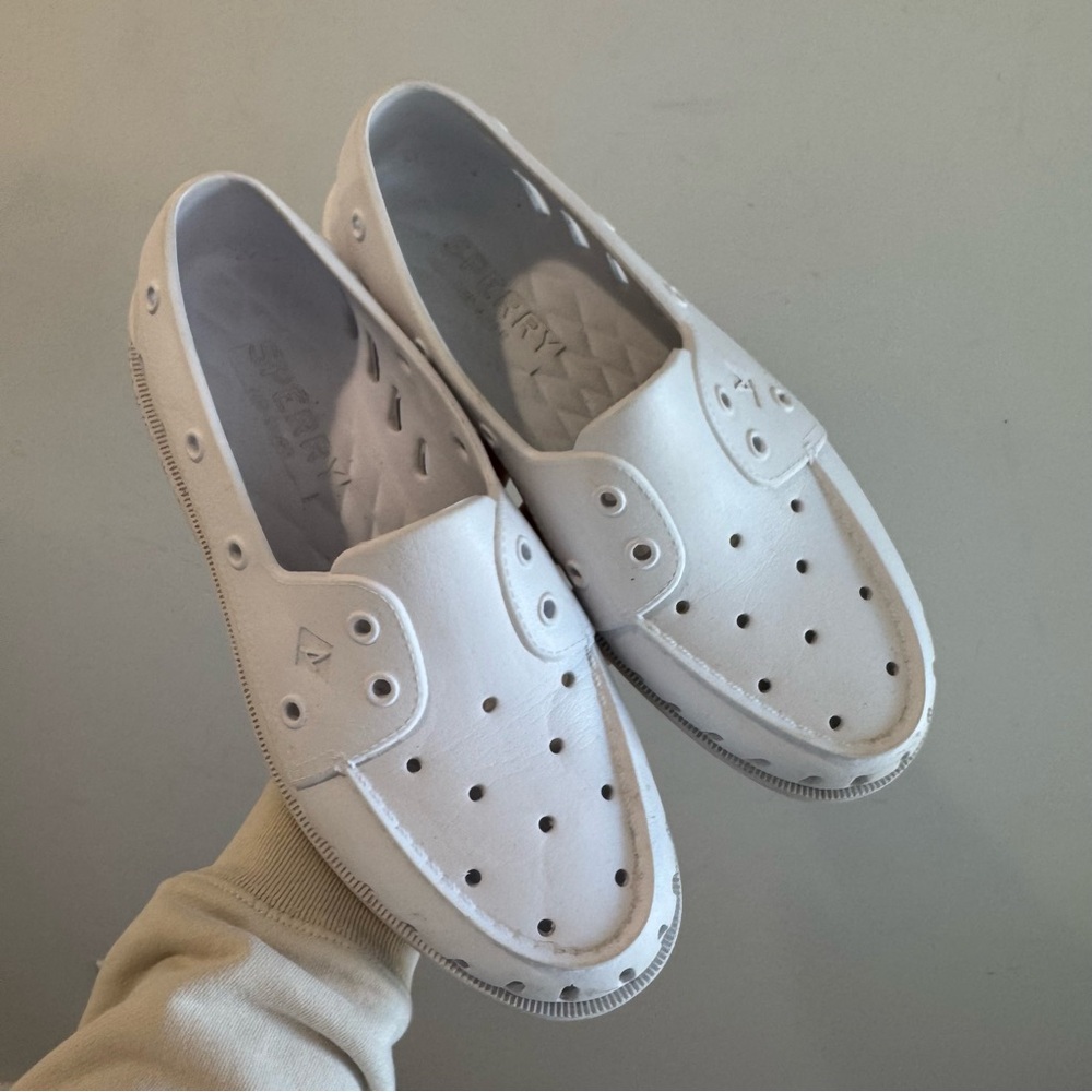 Sperry Authentic Original Float Boat Shoes in White Size 9 - Picture 3 of 8